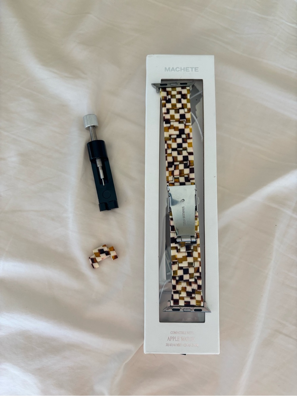 Tortoise Checker Watch Band for Apple Watch